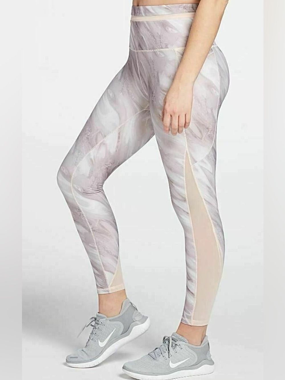 CALIA Energize Mesh Printed 7/8 Leggings W/ Pockets Size M